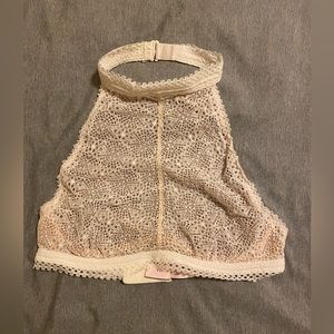 Victoria’s secret Small cream colored lacey bralette (see through)